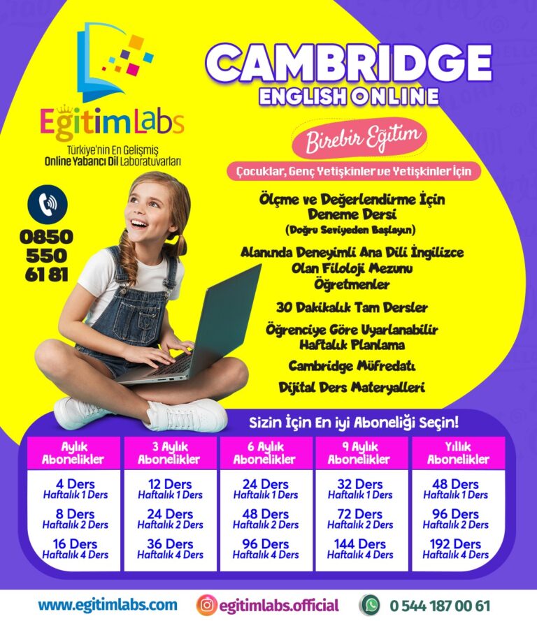 Eğitim Labs Online Yabancı Dil Laboratuvarları