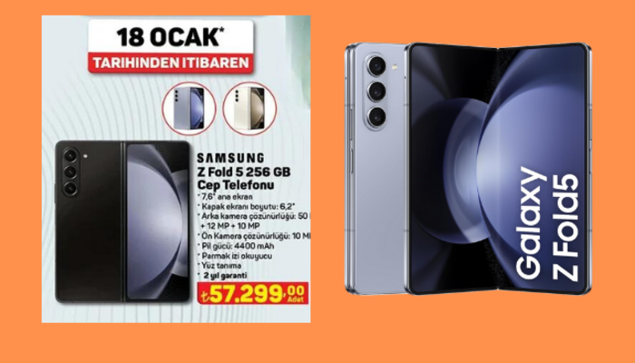 Teknoloji tutkunlarının radarına giren A101 Aldın Aldın Kataloğu’ndaki Samsung Galaxy Z Fold5’i inceledik