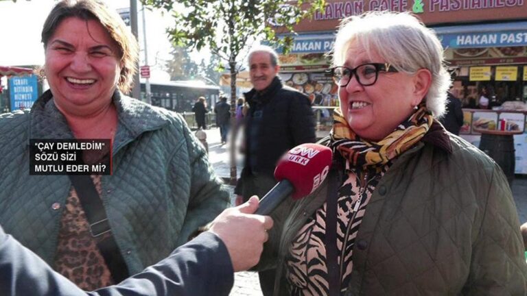 "Çay demledim" sözü sizi mutlu eder mi?