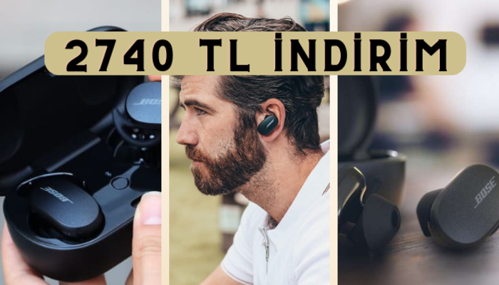 Müziği dinlemekten öte adeta yaşamanızı sağlayacak! Çok satan Bose kulaklıkta 2740 TL indirim