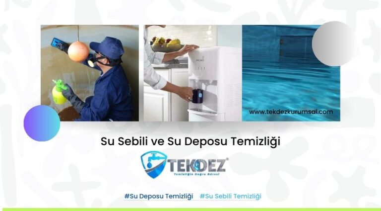 Evde ve İşyerinde Su Deposu ve Su Sebili Temizliği İçin Pratik Yöntemler