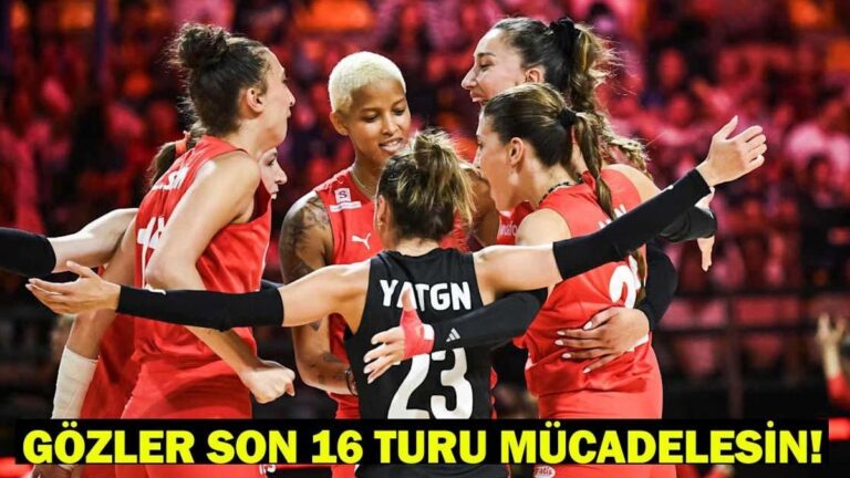Türkiye–Slovenya voleybol maçı hangi kanalda, saat kaçta? GÖZLER FİLENİN SULTANLARI SON 16 TURU MÜCADELESİNDE!
